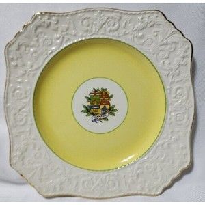 Royal Winton Plate Grimwades Canada Crest Square Salad or Decorative